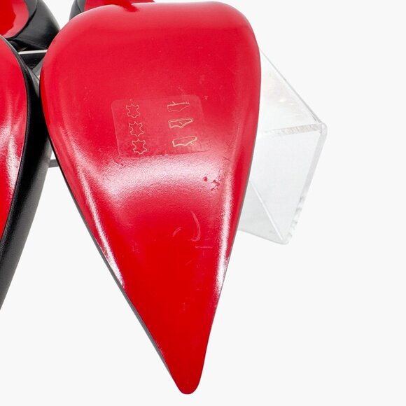 Christian Louboutin Gourmi Black Anklet Charm Pumps Heels Size 39.5 US 9.5 - Picture 14 of 16